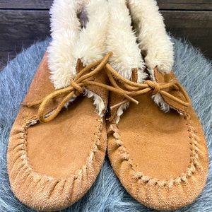 Plush Fur Moccasin Slippers
